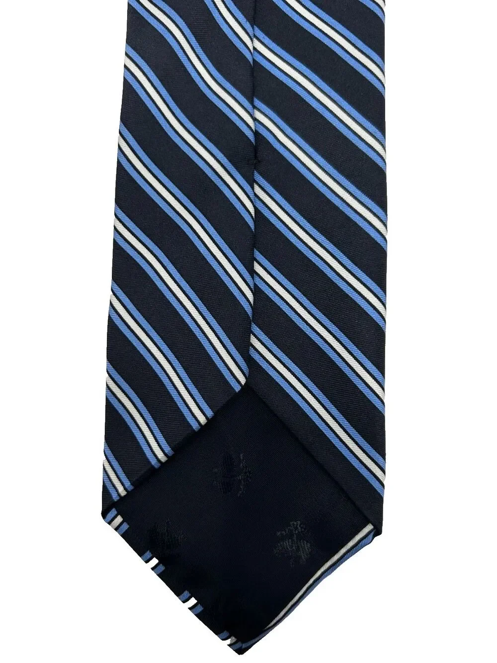 346 Brooks Brothers‎ Pure Silk Tie Navy Blue White Stripe Classic 58.25